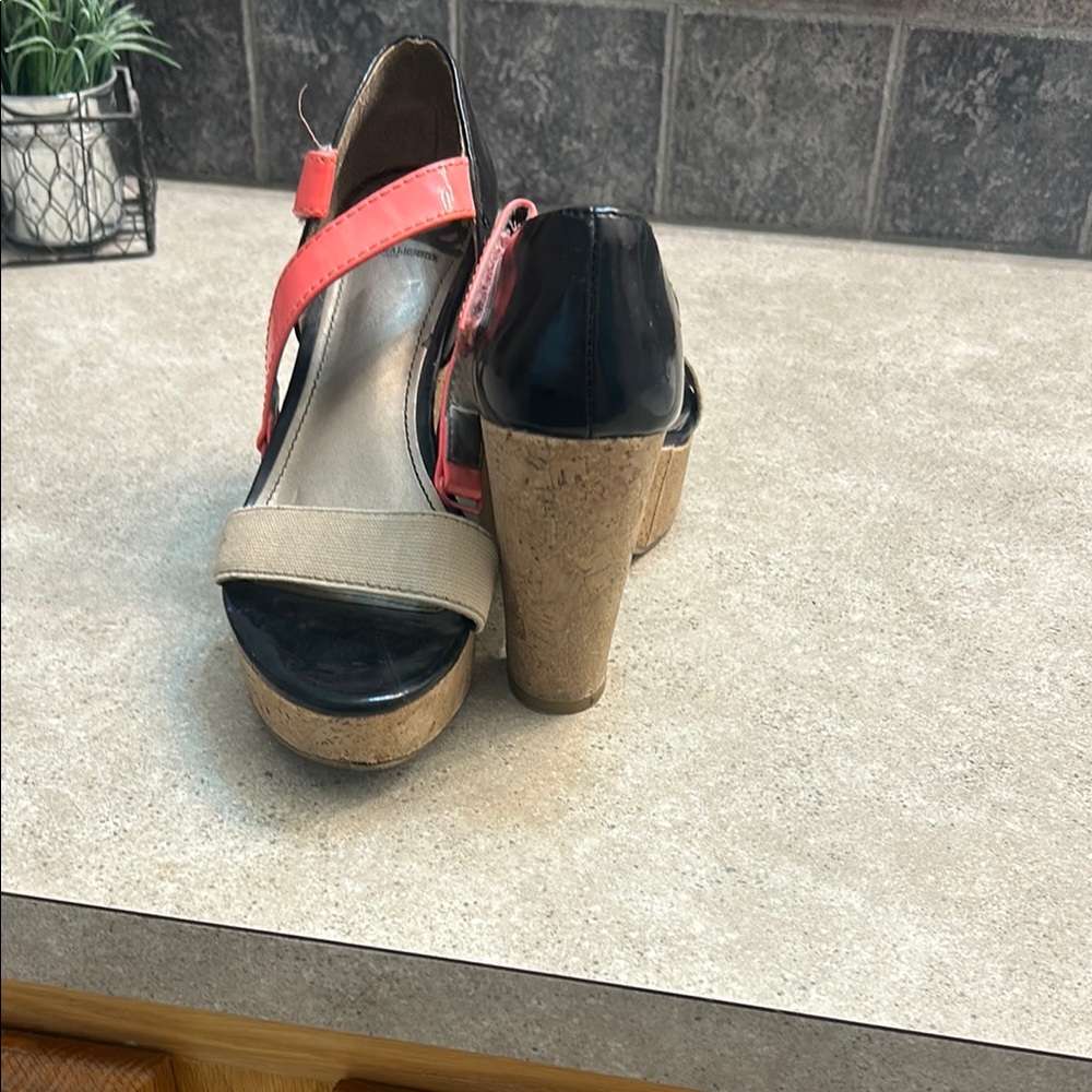 Stylish Black and Pink Women's Heels